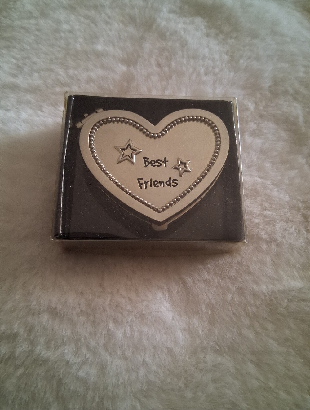 Heart Shaped "Best Friends" Trinket Box